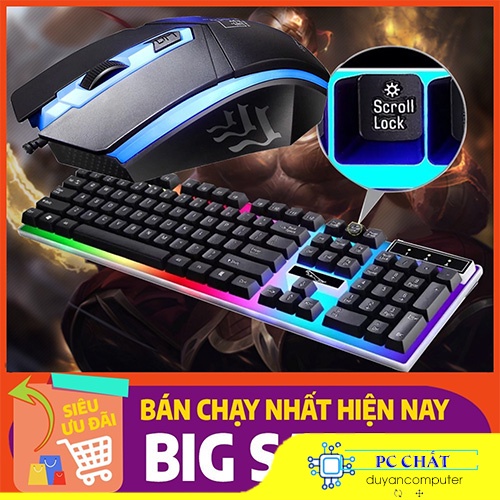 Bàn Phím Chuột Giả Cơ G21B mẫu mới 2021 bản cải tiến - Chuyên game - Mẫu đèn LED giá tốt nhất Shopee