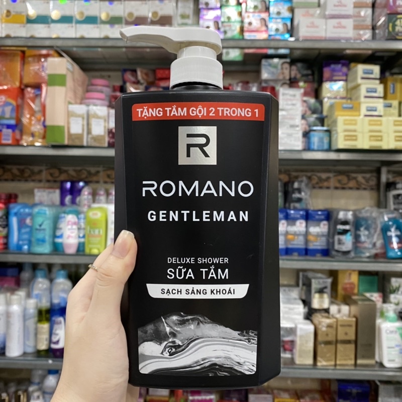 Sữa tắm nước hoa Romano Gentleman sạch sảng khoái 650g