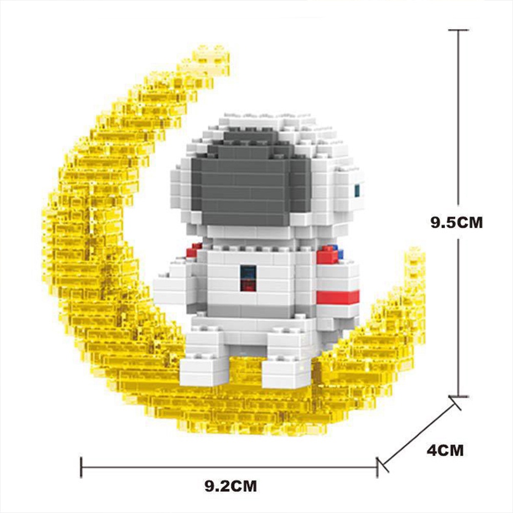 Đồ chơi L.E.G.O Nano 3D phi hành gia có đèn, rèn khả năng kiên trì, sáng tạo và làm trò xả stress rất hiệu quả