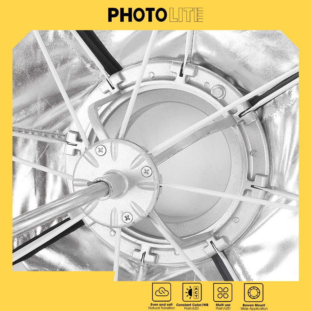 Quick softbox tản sáng chữ nhật 80x120 cm Photolite PA165 thao tác nhanh làm mềm ánh sáng đèn Flash/Led