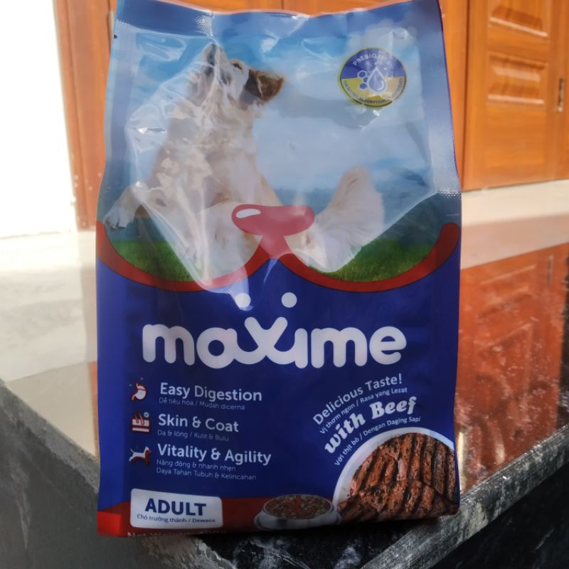Thức ăn cho chó cảnh Maxime vị thịt bò tươi gói 400g - American Fish Food