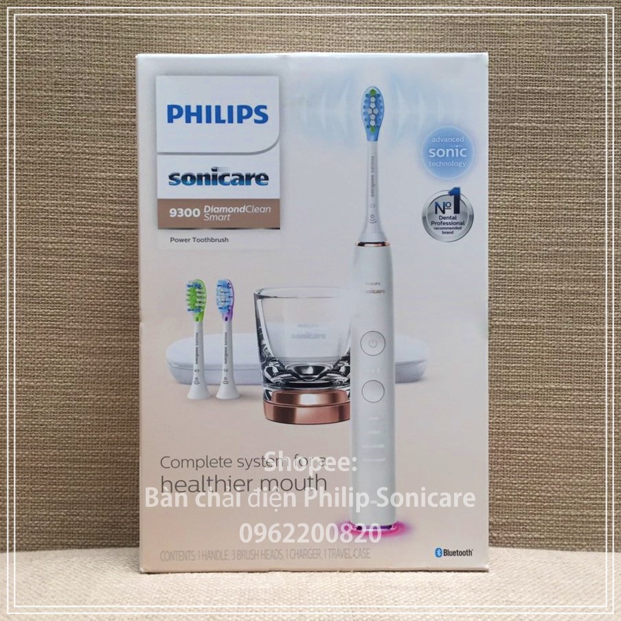 [GIÁ CỰC TỐT] Philips Sonicare 9300 DiamondClean Smart - Bàn chải điện thông minh Philips 9300 kết nối Bluetooth