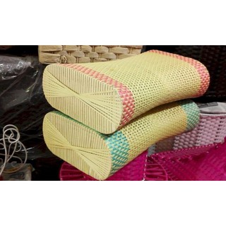 Combo 2 Gối giả mây chống mỏi gáy - mây nhựa -