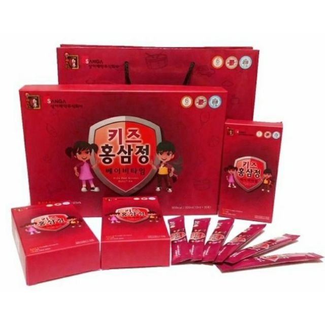 [Mã MKBCS01 hoàn 8% xu đơn 250K] hồng sâm trẻ em Korean Red Ginseng Kid Tonic thumbnail