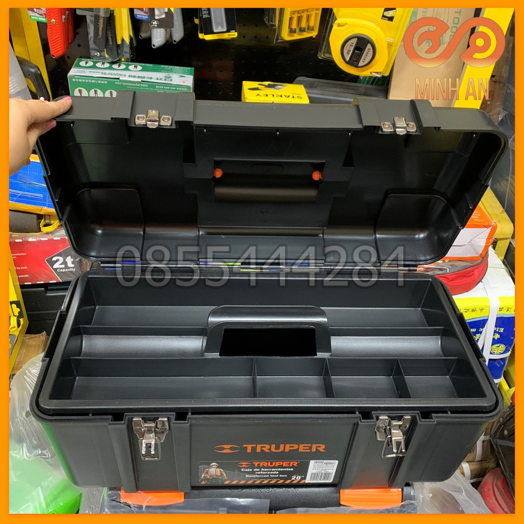20&quot; Thùng đựng đồ nghề nhựa [HÀNG CHÍNH HÃNG] cao cấp TRUPER CHP-20X - made in Mexico