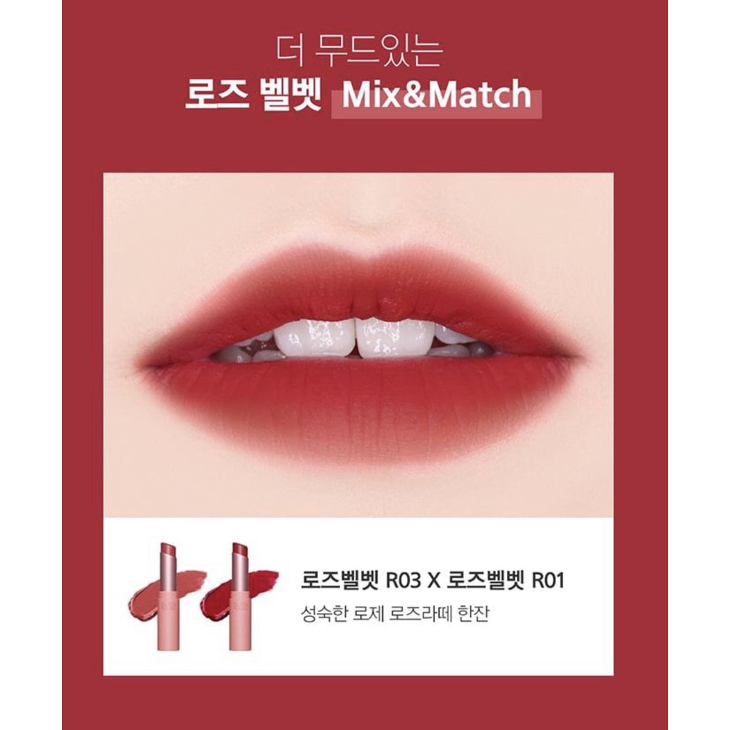[Authentic] Son Thỏi Black Rouge Rose Velvet Lipstick R01, R02, R03, R04, R05 | BigBuy360 - bigbuy360.vn