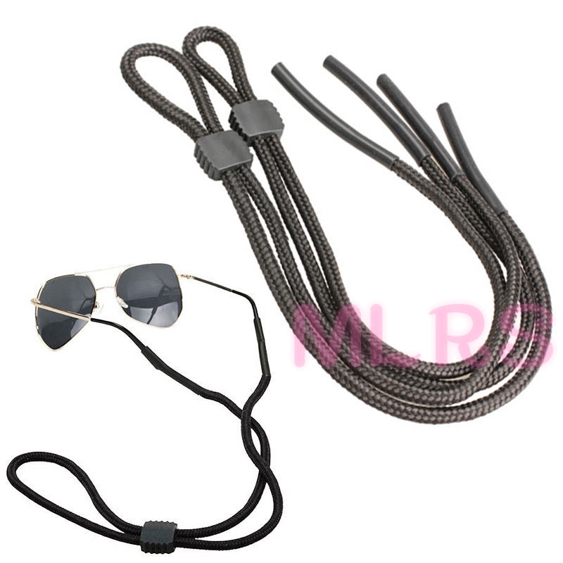 MS 2Pcs Outdoor Anti-skip Sunglasses Cord Goggle Nylon Strap Holder Adjustable Belt &VN