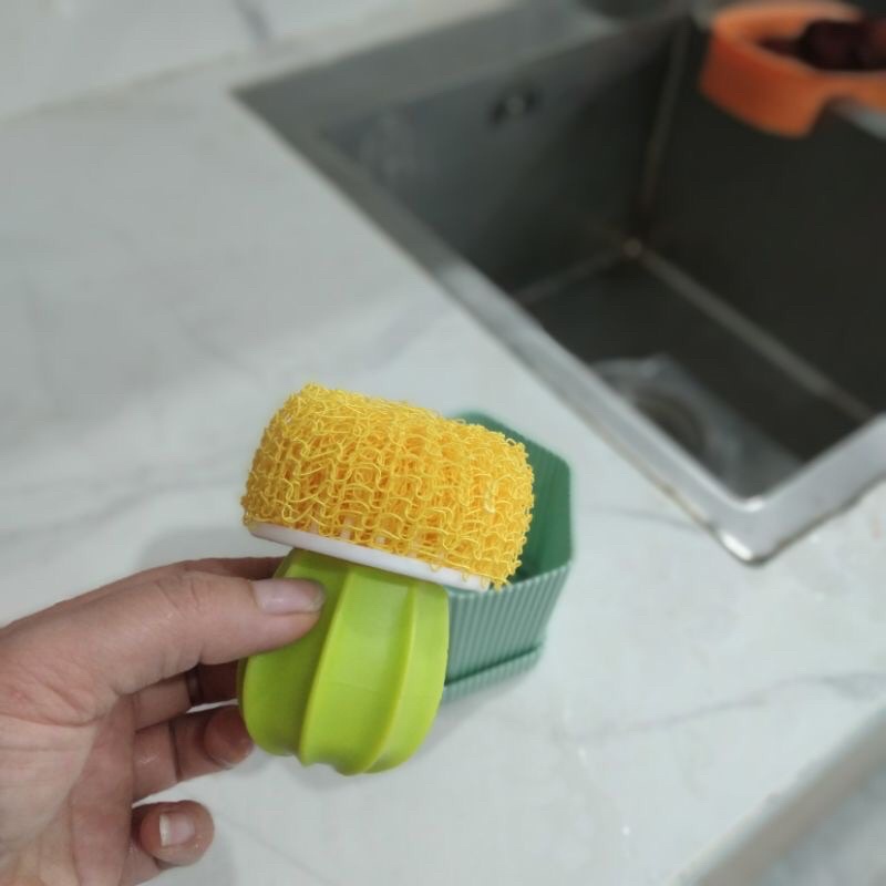 dụng cụ cọ rửa đa năng hình xương rồng xinh xắn