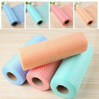 Cuộn khăn vải không dệt lau nhà bếp