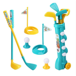 Bộ Gậy Golf Trẻ Em, Đồ Chơi Golf Với Xe Golf Bóng Golf Tees, Đồ Chơi Tập Thể Dục Ngoài Trời Giáo Dục Sớm_DigitalVN