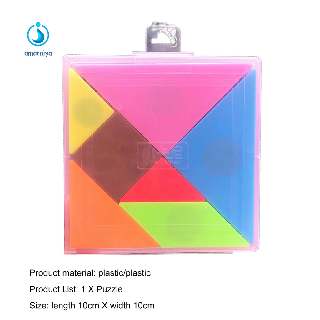 Bộ Đồ Chơi Ghép Hình Tangram Bằng Nhựa Có Nam Châm Cho Trẻ Em Và Người Lớn