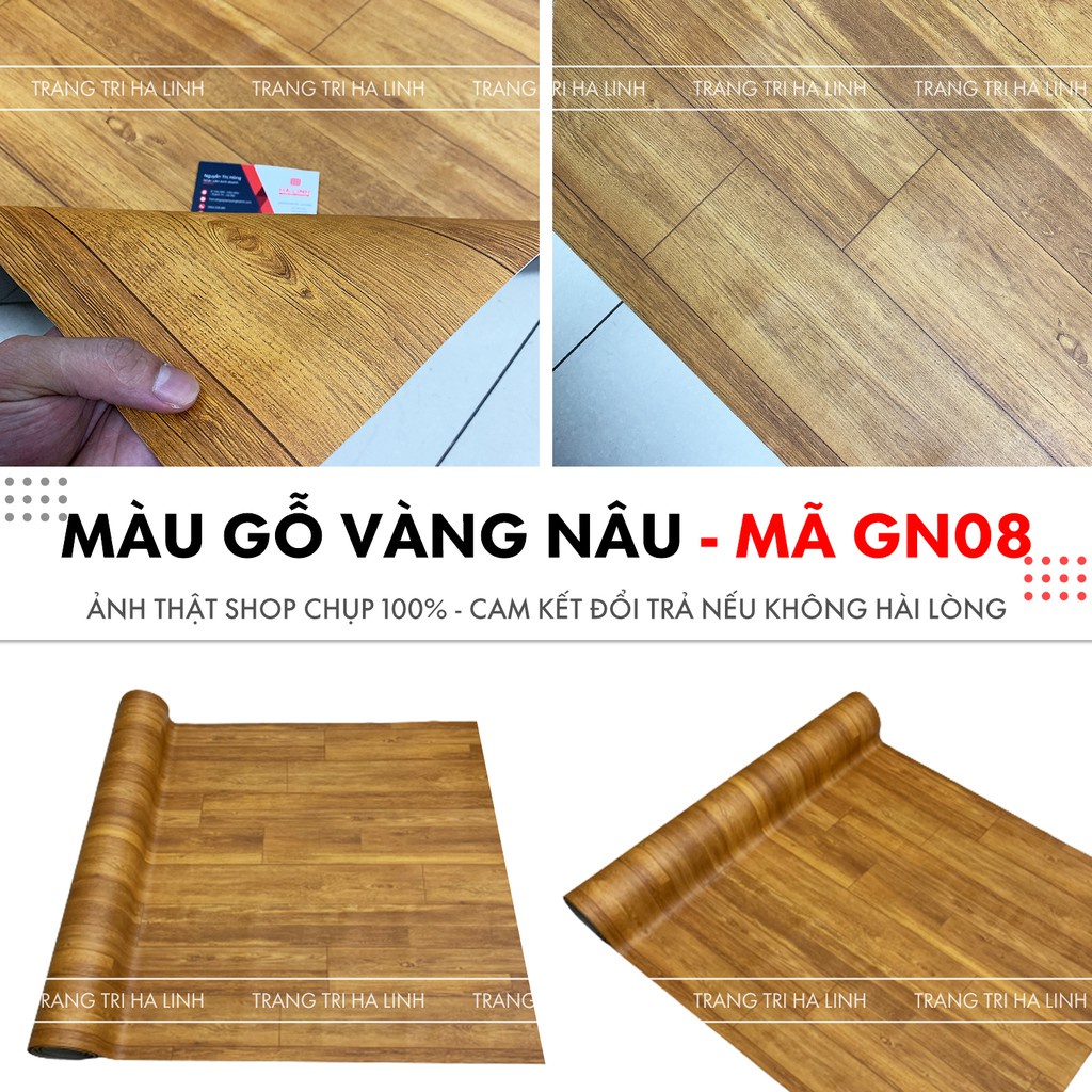 Simili trải sàn vân gỗ nhám pvc lót sàn giả gỗ màu vàng nâu đẹp giá rẻ