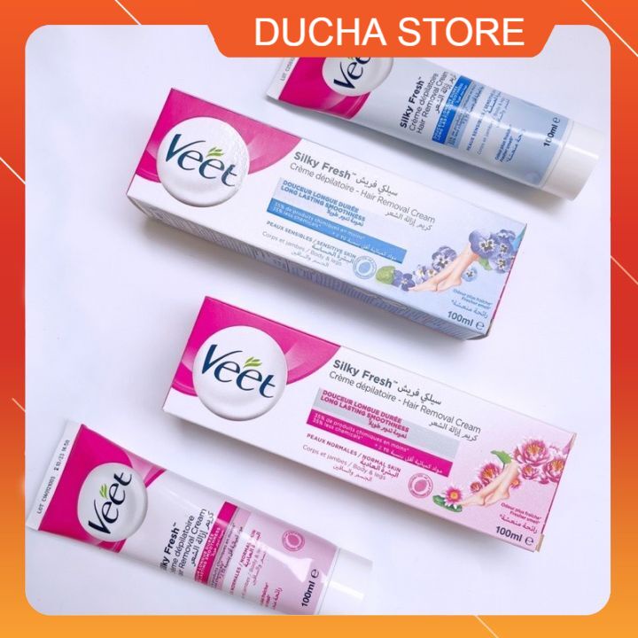 Kem tẩy lông veet 100ml Tẩy lông tay, tẩy lông chân, tẩy lông nách hiệu quả - Thành phần tự nhiên cho da nhạy cảm