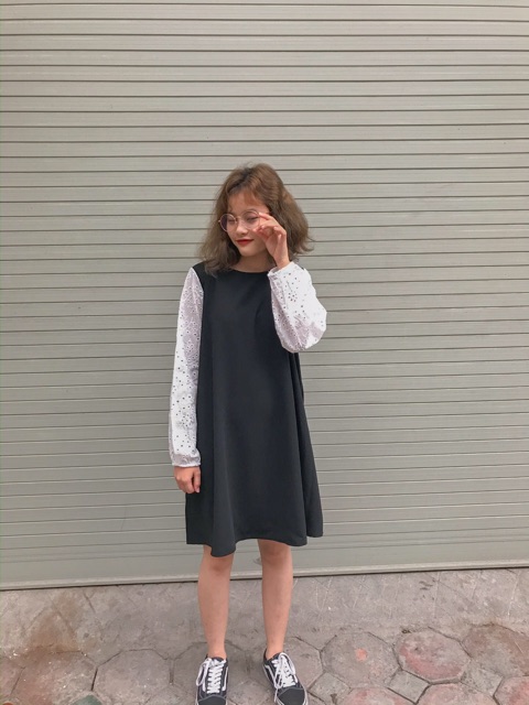 [Mã SKAMA06 giảm 8% tối đa 50K đơn 250K] Váy xoè tay thêu | BigBuy360 - bigbuy360.vn