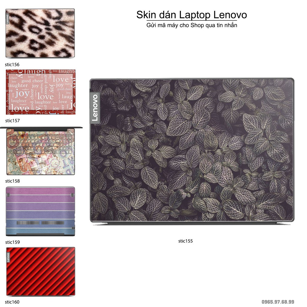 Skin dán Laptop Lenovo in hình Hoa văn sticker nhiều mẫu 26 (inbox mã máy cho Shop)