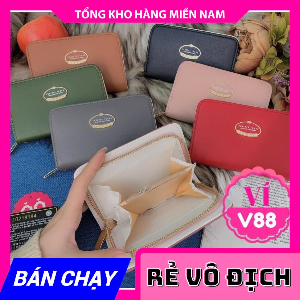 VÍ 1 KHÓA KÉO XINH XẮN CHUẨN QC ❤100% ẢNH THẬT❤