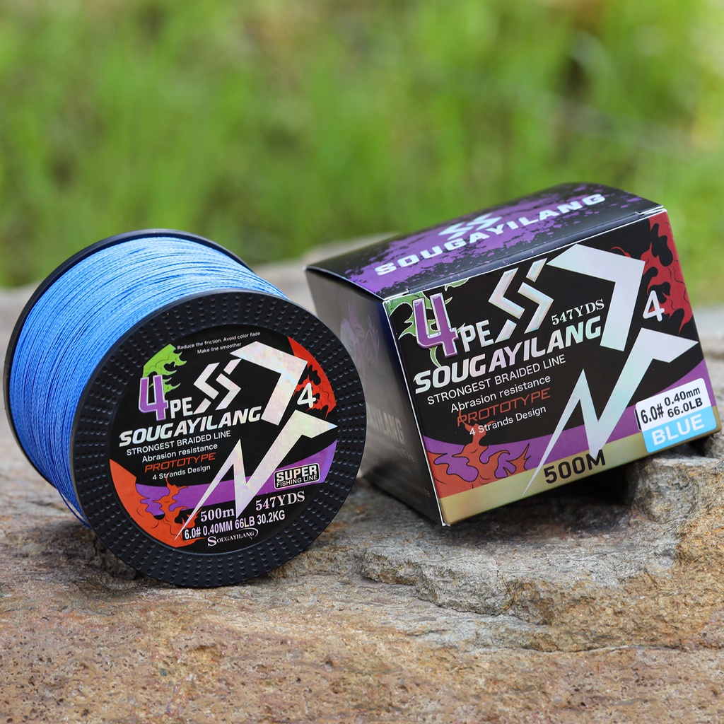 Sougayilang Cuộn Dây Câu Cá Bện 4 Sợi pe 100-300m 18-66lb