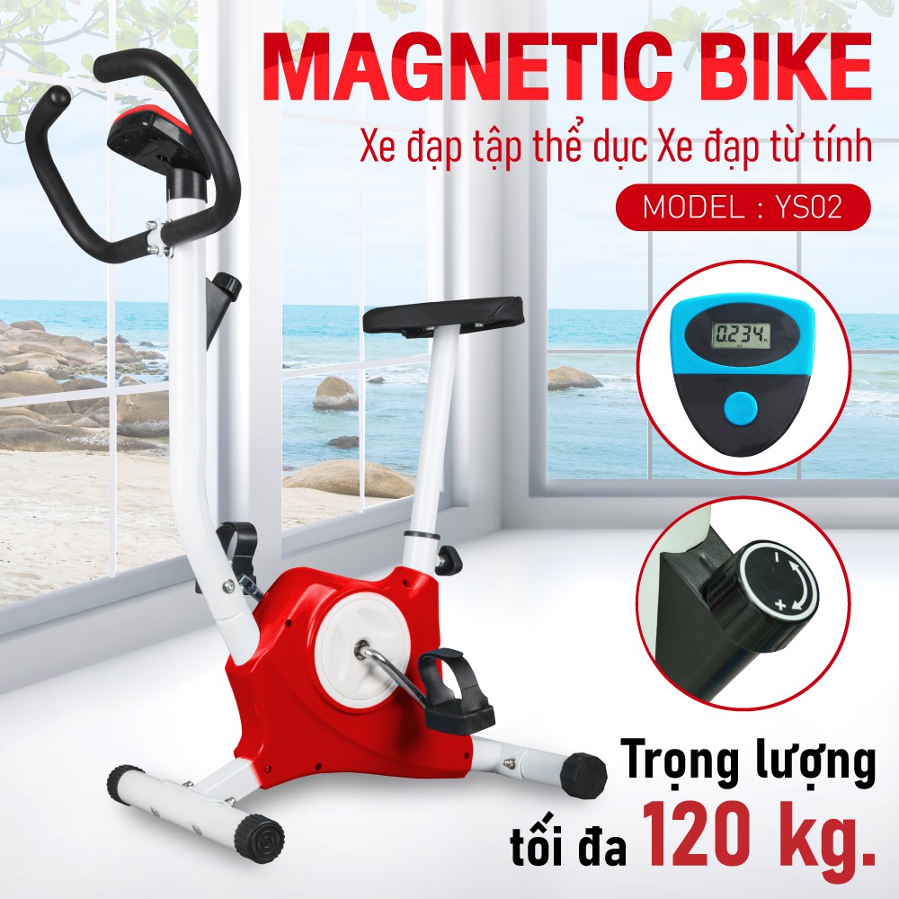 B&G Xe đạp tập thể dục EXERCISE BIKE tại nhà mẫu YS02 BLUE