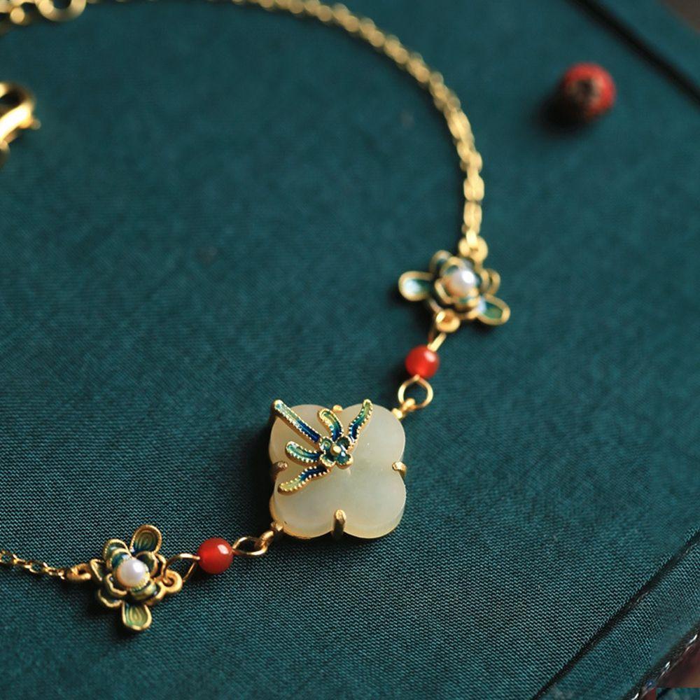 EXPEN Khuyên Tai Vòng Hở Tráng Men Thanh Lịch Phong Cách Trung Hoa