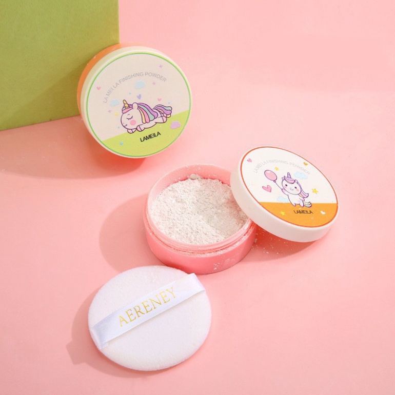 Phấn Phủ ❤️𝑭𝒓𝒆𝒆𝒔𝒉𝒊𝒑❤️ Phấn Phủ Kiềm Dầu Dạng Bột Lameila Angel Horse Setting Powder