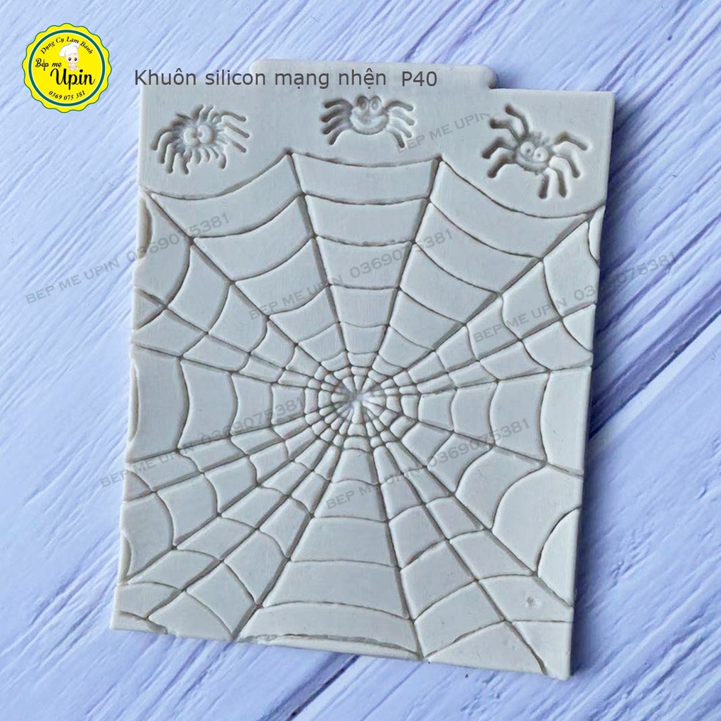 Khuôn silicone mạng nhện làm bánh sinh nhật cho bé