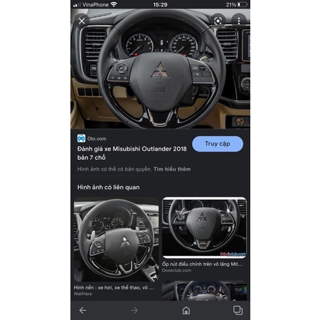 bọc vô lăng cacbon mitsubishi outlander