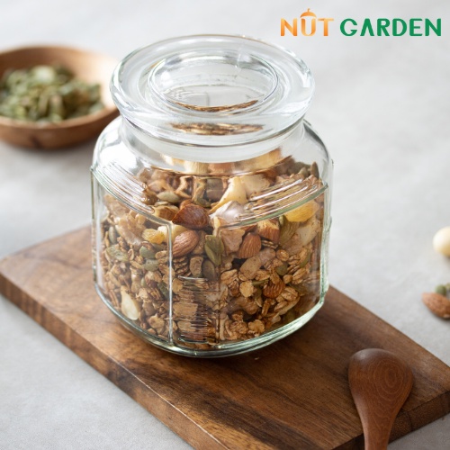 Ngũ Cốc Granola Siêu Hạt Nut Garden - Hạt Granola Ăn Kiêng 100% Mật Ong, Không Đường - Ngũ Cốc Ăn Sáng -150g, 250g, 500g