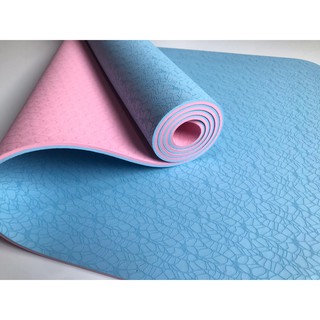 Thảm Yoga Cao Cấp 2 màu - Hồng Biển