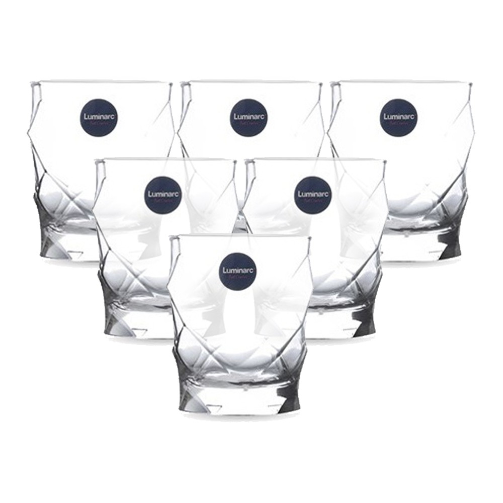 Bộ 6 ly thủy tinh thấp Luminarc Louvre 260ml N1808