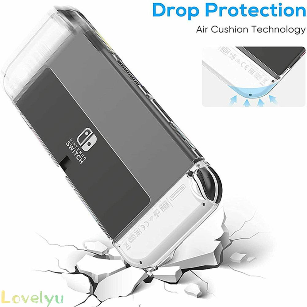&lt;READY STOCK&gt;Nintendo Switch OLED Crystal Clear case TPU Protective case Transparent case100% brand new！