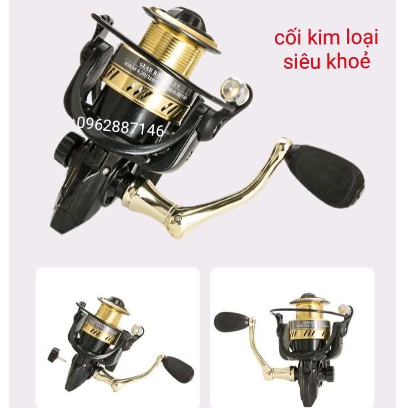 máy câu cá DW kim loại 2000-7000 siêu khỏe