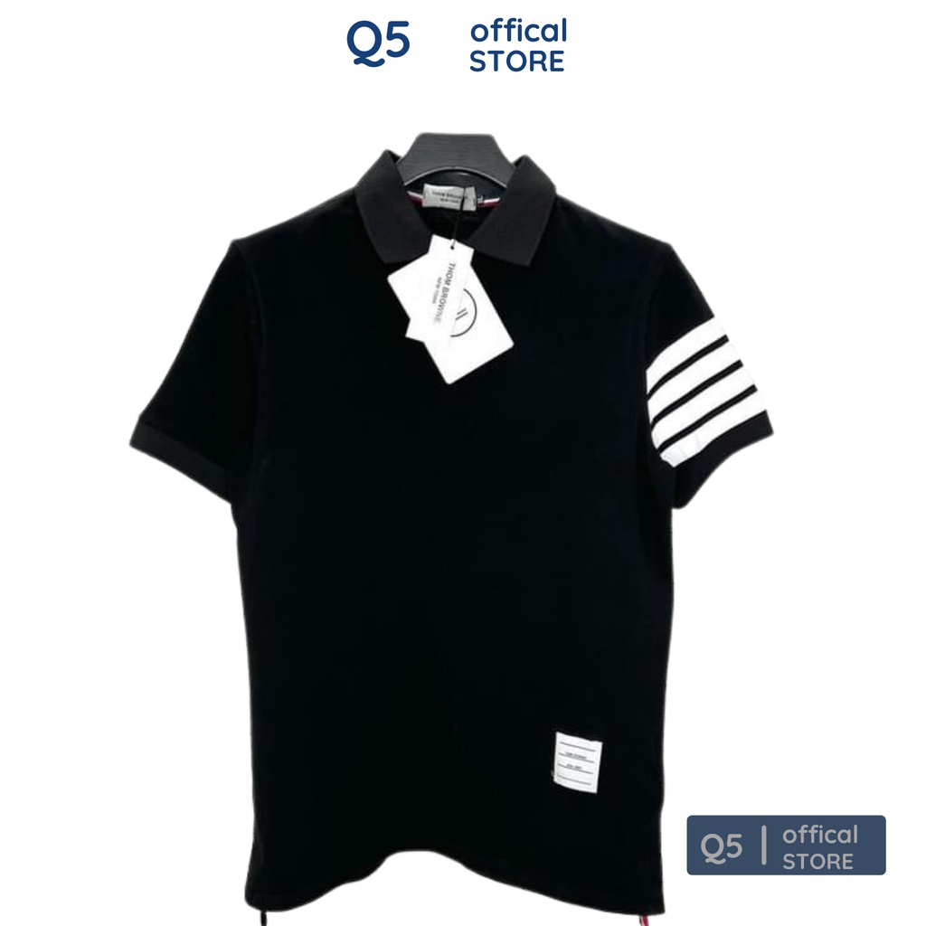 Áo Polo Nam Thom cổ bẻ nam nữ bo tay Q5 thun cộc tay vải cá sấu cotton