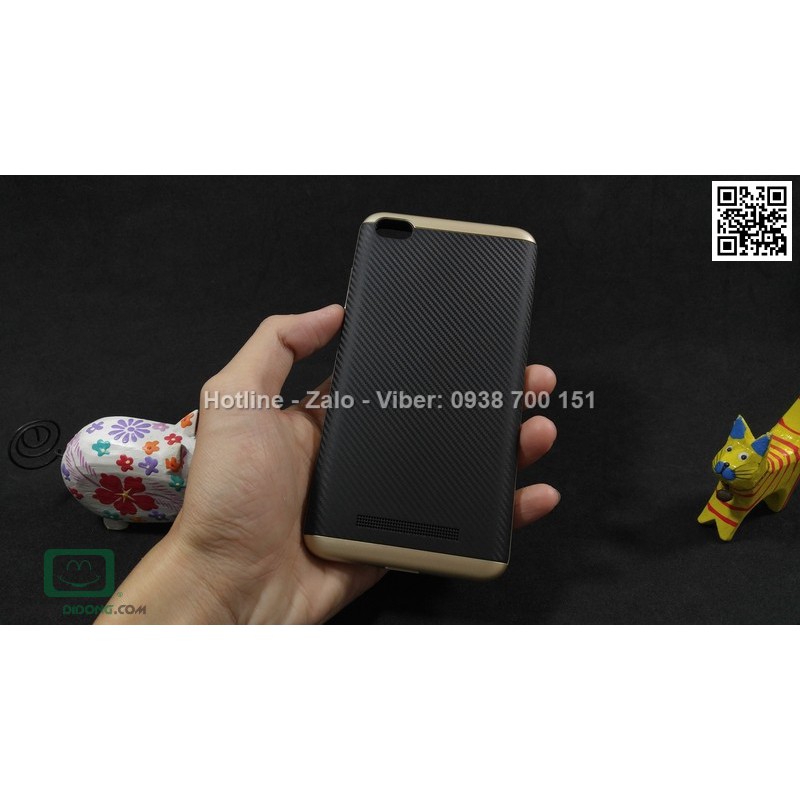 Ốp lưng Xiaomi Redmi 4 Likgus chống sốc vân carbon