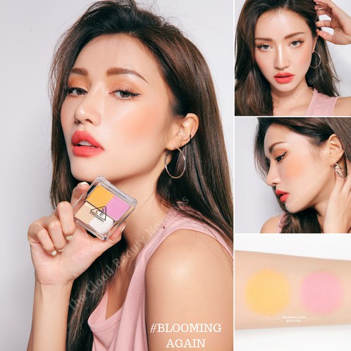 PHẤN MÁ 3CE DUAL BLEND BLUSHER CHÍNH HÃNG ĐẸP LUNG LINH - 3878