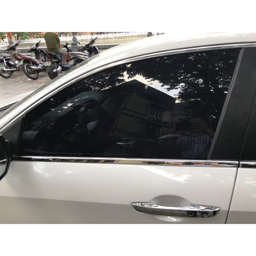 Nẹp chân kính - cong kính Honda Civic 2017-2020 inox