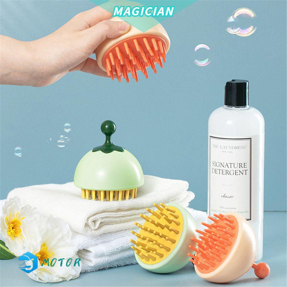 Bàn Chải Silicon Tắm Mát Xa Da Đầu Nhiều Màu Sắc