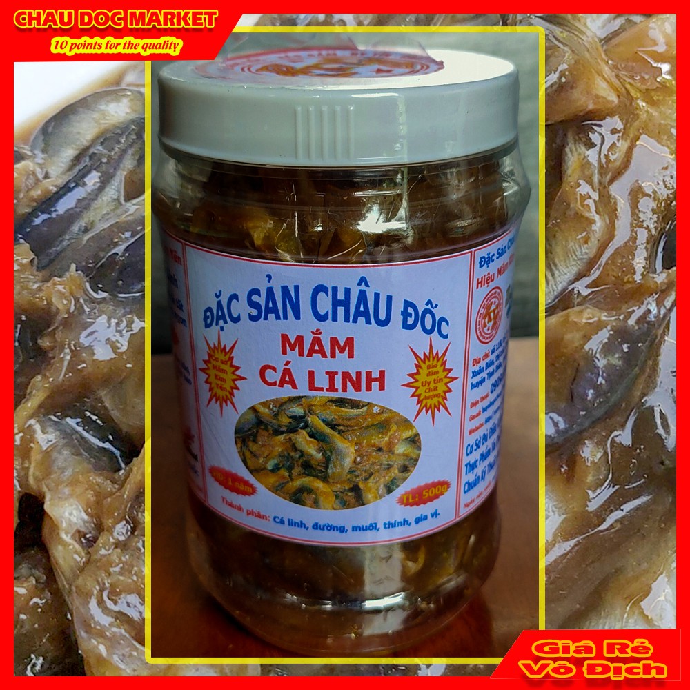 Mắm Cá Linh Châu Đốc  Hủ 500gr Thơm Ngon Loại 1 Giá Rẻ.