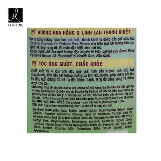 Dầu gội nước hoa Elastine De Perfume Pure Breeze 75ml