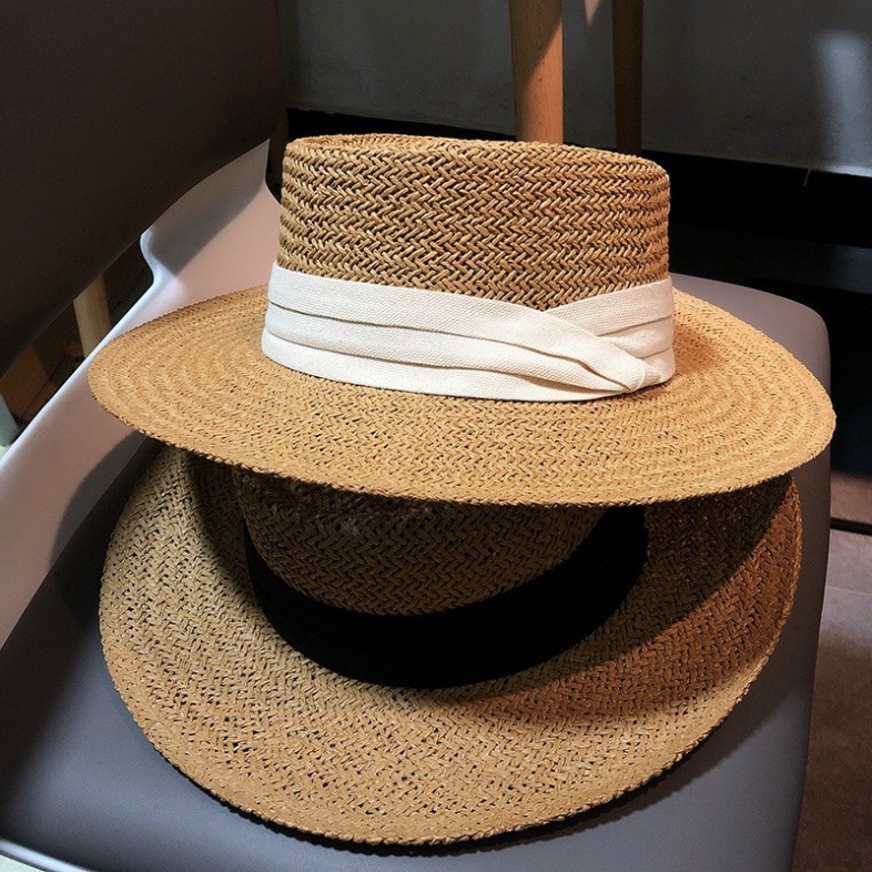 MŨ CÓI ĐI BIỂN GẮN RUY BĂNG XẾP NẾP SIÊU SANG