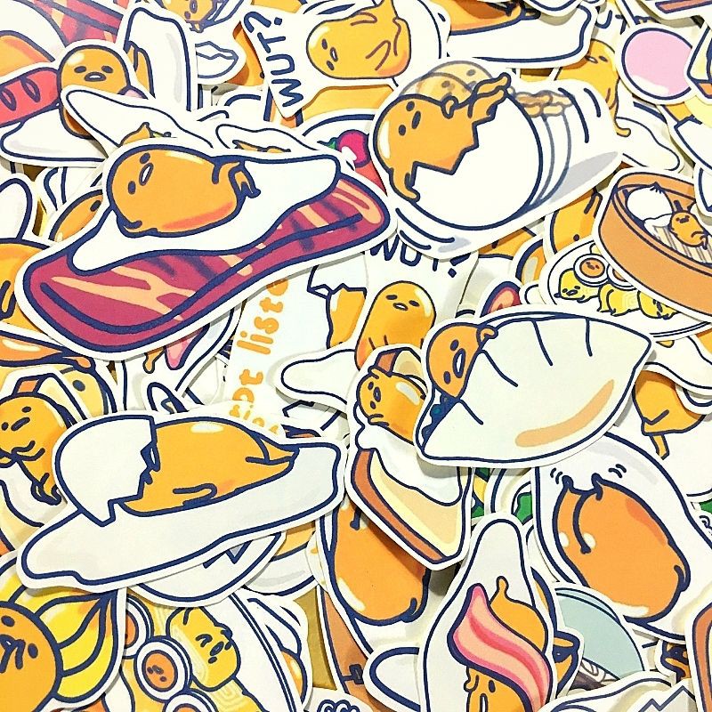 Combo sticker theo chủ đề Mèo Cute/ Pug DOG/ EGG/ Ngẫu nhiên  có hình thật 100%