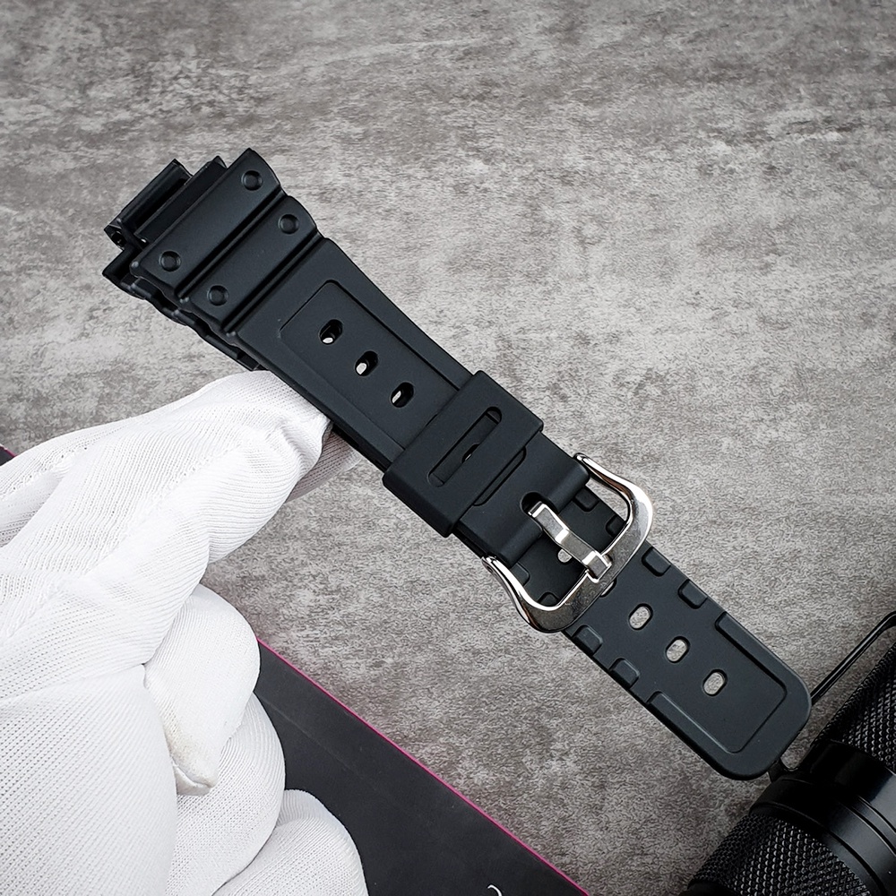 Dây đồng hồ cao su Thay Thế Cho Đồng Hồ Casio Dw 9052 Dw 6900 Dw 5600 TIK034