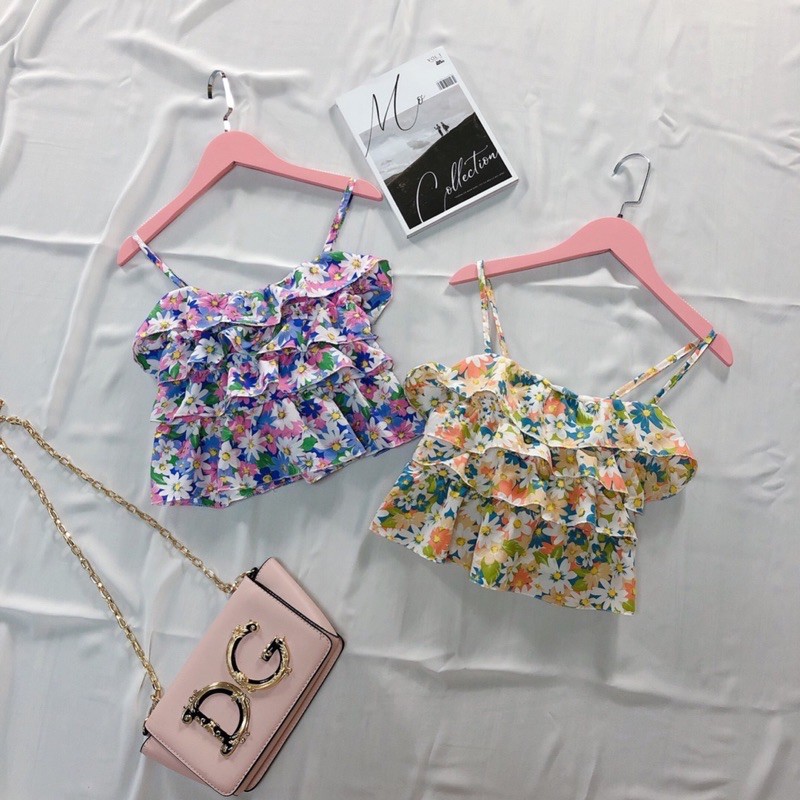 [Mã FAMAYWA giảm 10K đơn 50K] áo hai dây 4 tầng hoa nhí siêu yêu | BigBuy360 - bigbuy360.vn