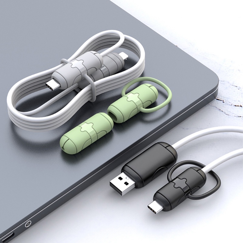 Dụng Cụ Quấn Bảo Vệ Dây Cáp Bằng Silicon Mềm Chất Lượng Cao