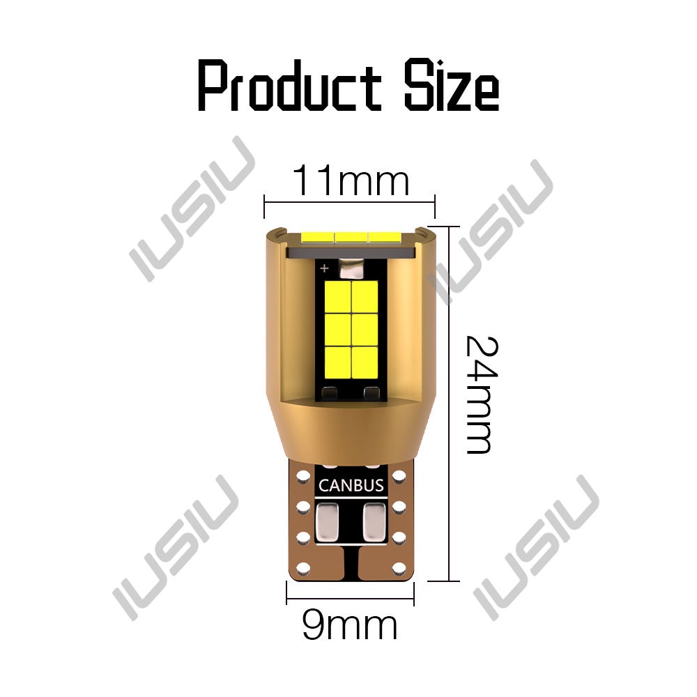 Đèn Led T10 194 W5W WY5W 2016 18SMD Ánh Sáng Trắng Cao Cấp Cho Xe Ô Tô