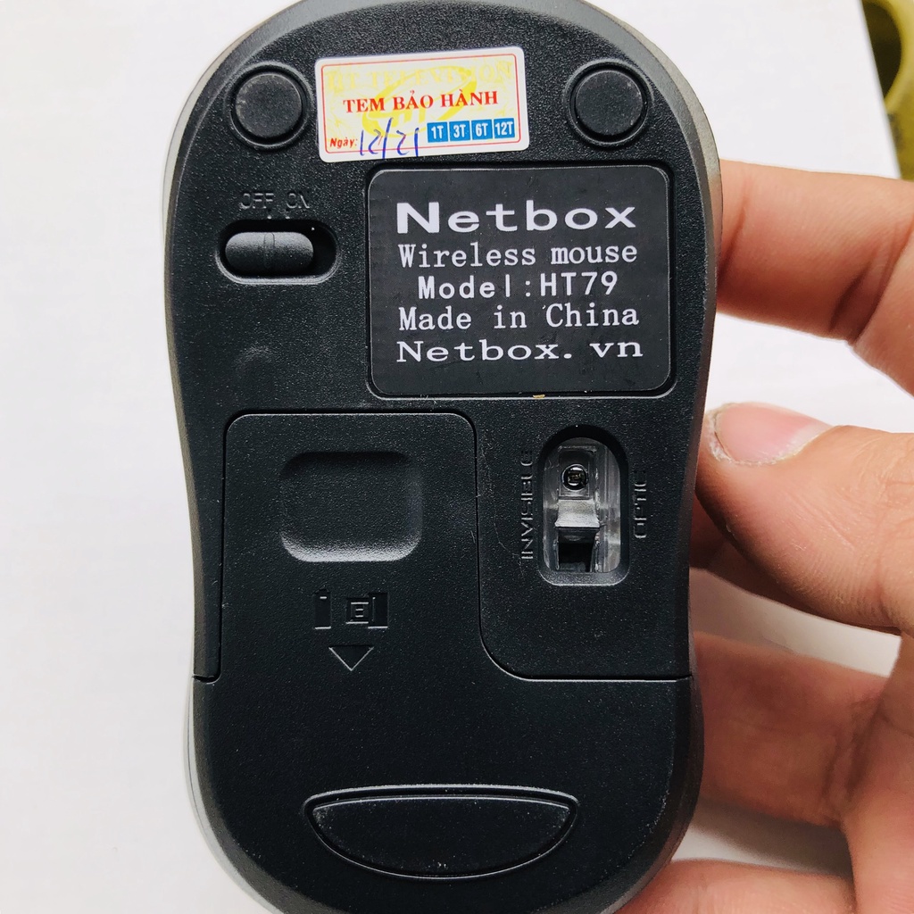 Chuột không dây NETBOX ht79 hàng chuẩn cao cấp có nút tắt bật