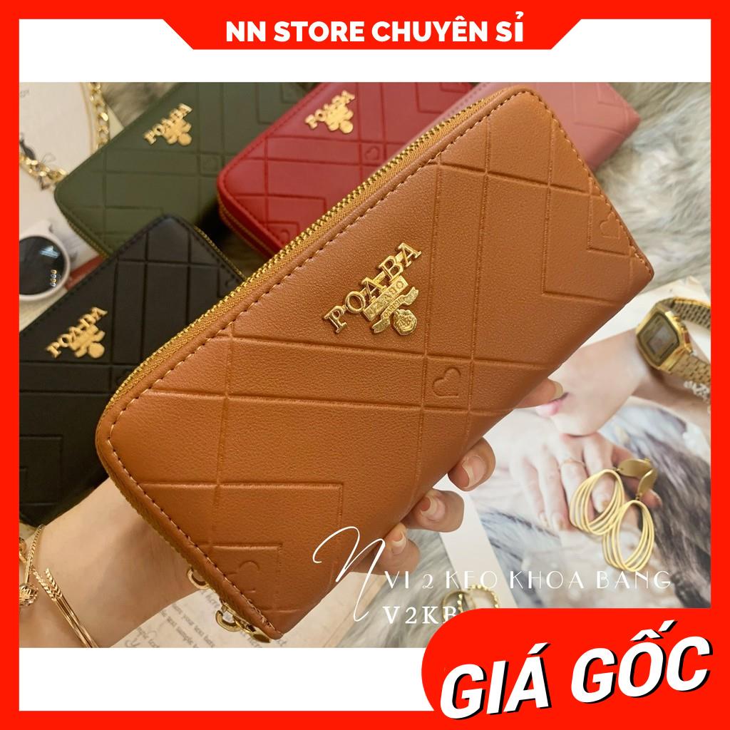 VÍ 2 KÉO LOGO SIÊU XINH V2KB - 163 ⚡FREESHIP⚡100% ẢNH THẬT⚡ NN CHUYÊN SỈ - NN STORE