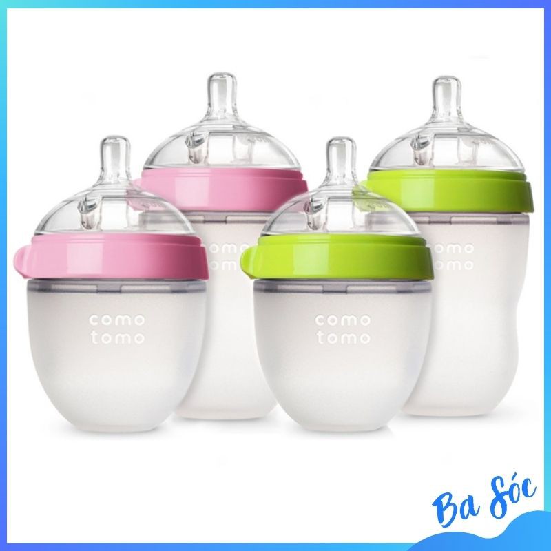 Bình sữa Comotomo dung tích 150ml/250ml - có bình tách set