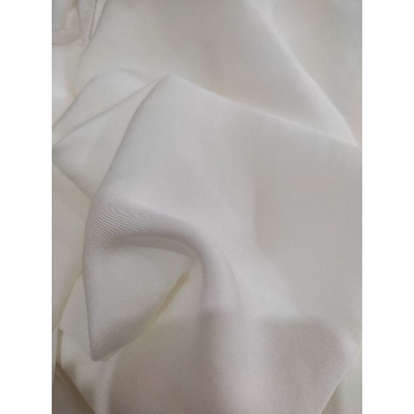 VẢI LỤA TẰM TRẮNG KEM MAY ÁO DÀI/ SƠMI/ÁO VÁY KIỂU