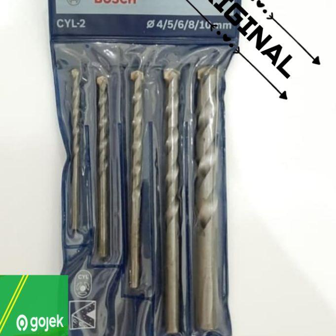Hầu hết đều muốn |Lr23 |Bộ 5 Mũi Khoan Tường Bê Tông bosch CYL-2 Kích Thước 4-10 mm