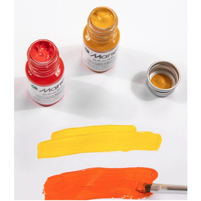 [XÓM VẼ] Bộ màu acrylic vẽ vải, vẽ giày - bộ 12/18/24/36 màu + phụ kiện